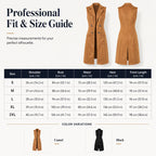 Women's Chic Sleeveless Open Front Longline Jacket mysite