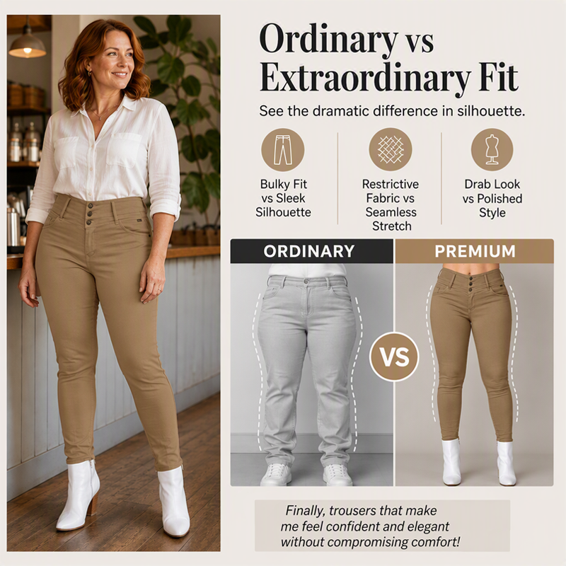 Women's Stretch High-Waist Skinny Pants mysite