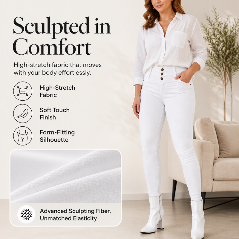 Women's Stretch High-Waist Skinny Pants mysite