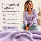Women's V-Neck Oversized Knit Cardigan mysite