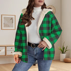 Women’s Thickened Zip Up Hooded Jacket mysite