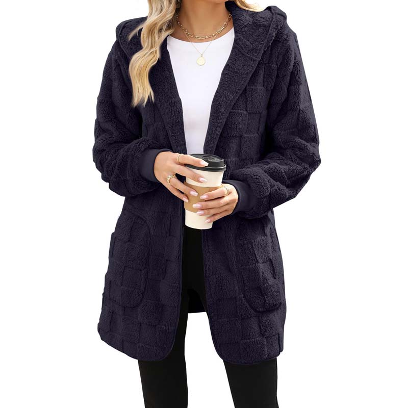 Checkered Fuzzy Cardigan mysite