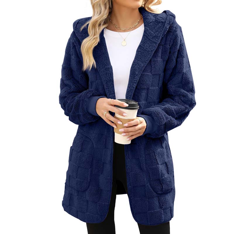 Checkered Fuzzy Cardigan mysite