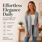 Women's Casual Open Front Cardigan with Pockets mysite