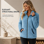 Women’s Casual Zip-Up Cardigan Jacket mysite