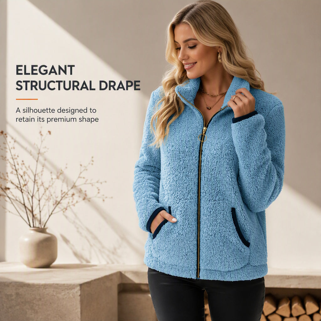 Women’s Casual Zip-Up Cardigan Jacket mysite