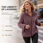 Women’s Casual Zip-Up Cardigan Jacket mysite